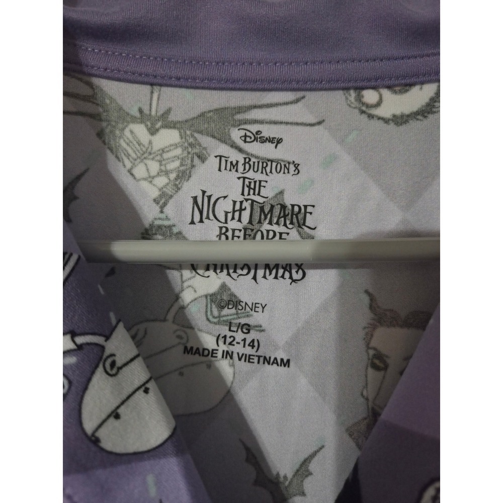Disney Nightmare Before Christmas Pajama Set Womens L Short Sleeve - Picture 3 of 7